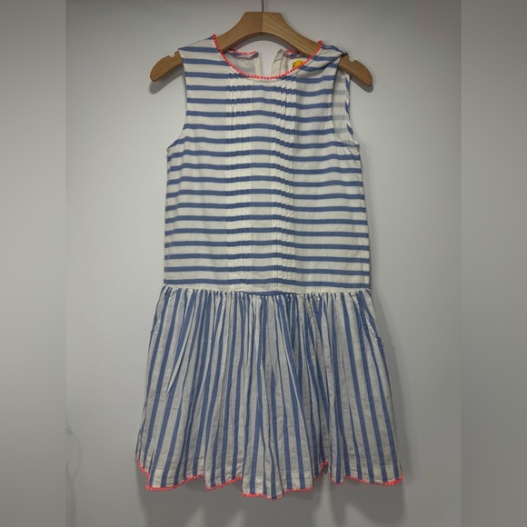 Boden girl Striped Sleeveless Dress with Flared Skirt - Picture 1 of 10